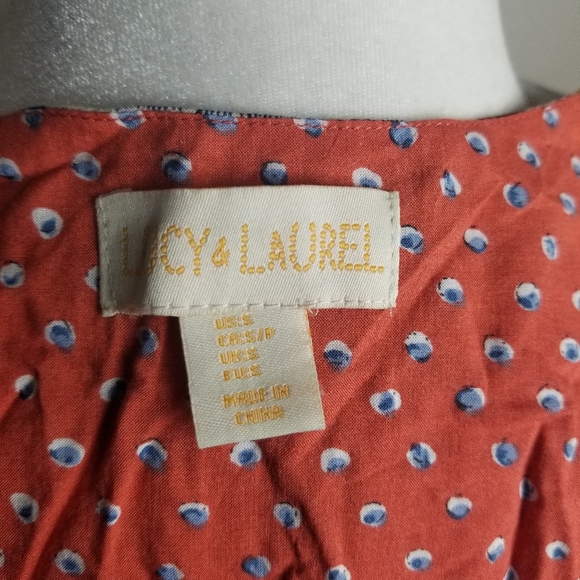Lucy & Laurel sleeveless boho top size S - Picture 3 of 6